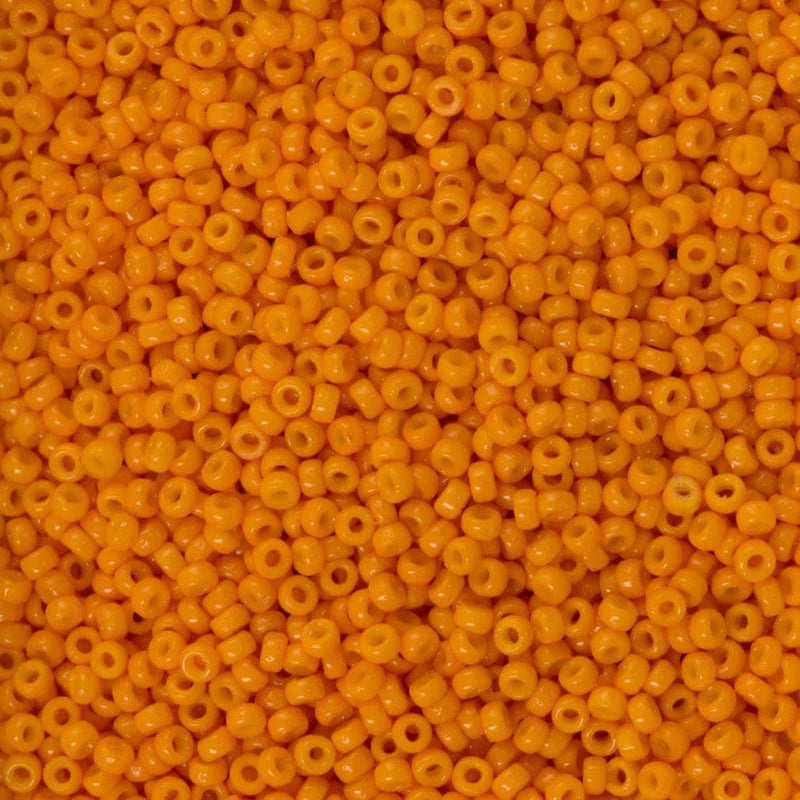 Miyuki Seed Beads 15/0 Duracoat Opaque Kumquat, 4454
