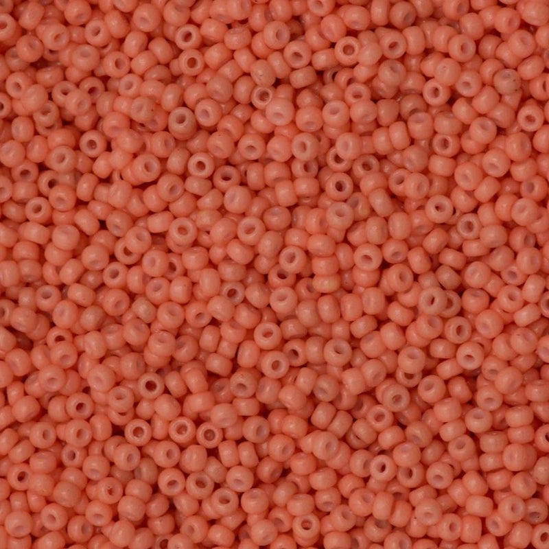 Miyuki Seed Beads 15/0 Duracoat Opaque Dark Salmon 4462