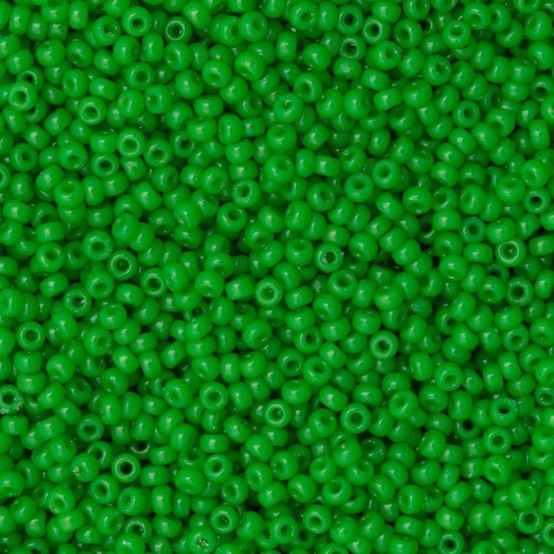 Miyuki Seed Beads 15/0 Duracoat Opaque Fiji Green, 4476