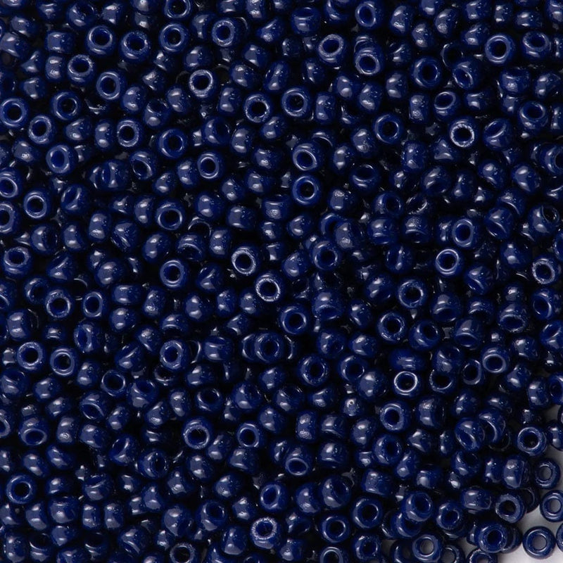 Miyuki Seed Beads 15/0 Duracoat Opaque Dark Navy Blue, 4494