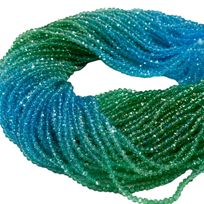 2mm Crystal rondelle beads strand 170 pcs, PBC2C123