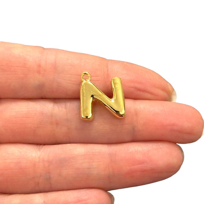 24Kt Gold Plated Balloon Letter Charm