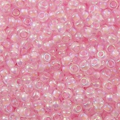 Miyuki Seed Beads 8/0 Pink Lined Crystal AB, 0272 £2.5