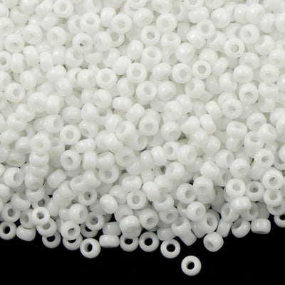 Miyuki Seed Beads 8/0  White Opaque , 0402 £2.7