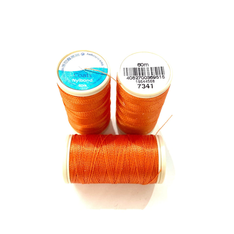 Coats, Nylbond extra strong beading thread | 60mt | orange 7341