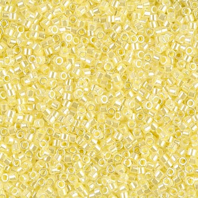 DB0232 Lined Crystal Pale Yellow Luster, Miyuki Delica 11/0 £2.25