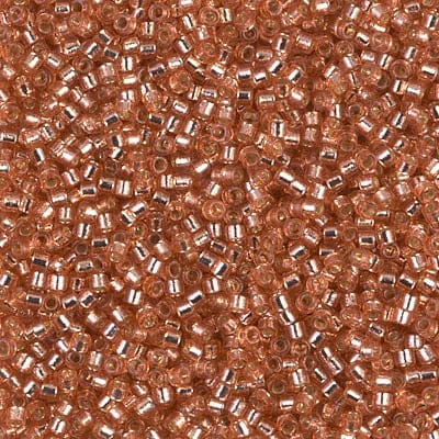 DB2151 Duracoat Silver Lined Dyed Rose Copper, Miyuki Delica 11/0 £3.75