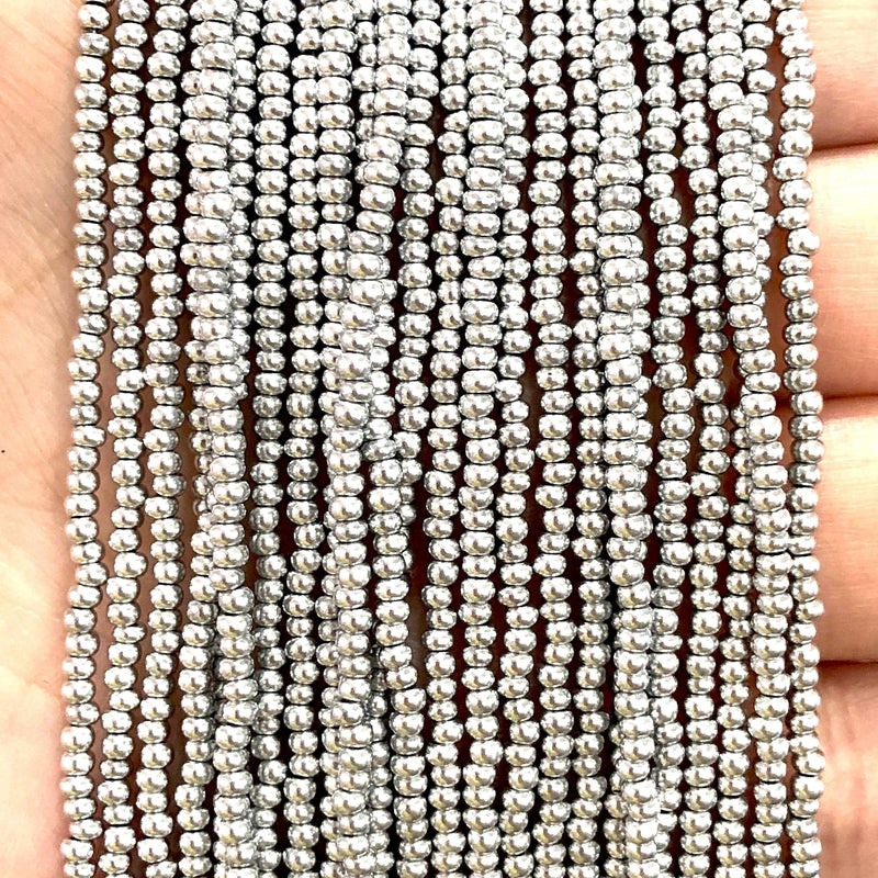 Preciosa  Coated Seed Beads 11/0 01700 Soft Silver  PRCS11/0-157,