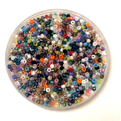 Miyuki Seed Beads 8/0, Mixed Color-Miyuki Seed Beads 20 Gr, £3