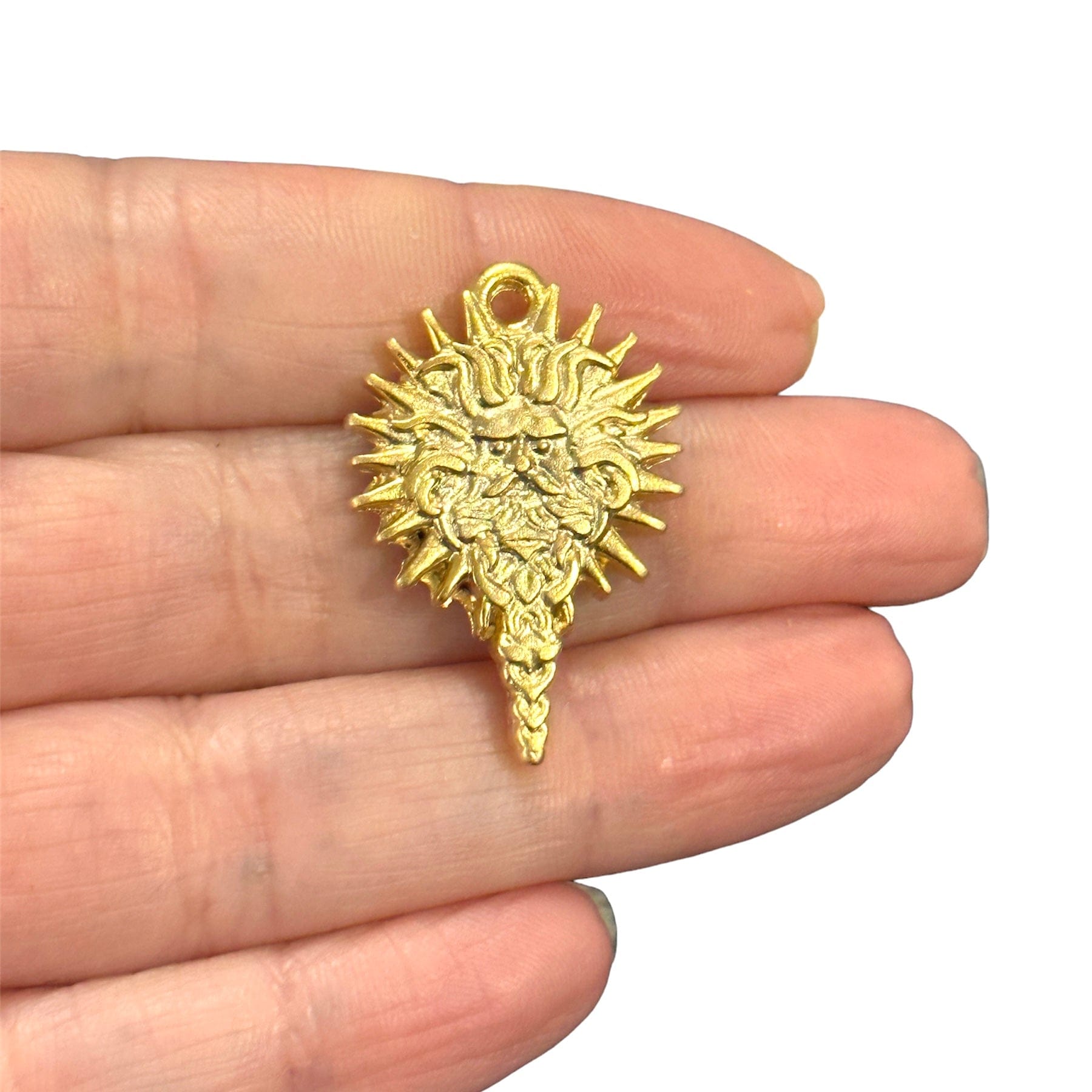 Matte Gold Plated Ancient Greek Mythology Charm Peppy Beads