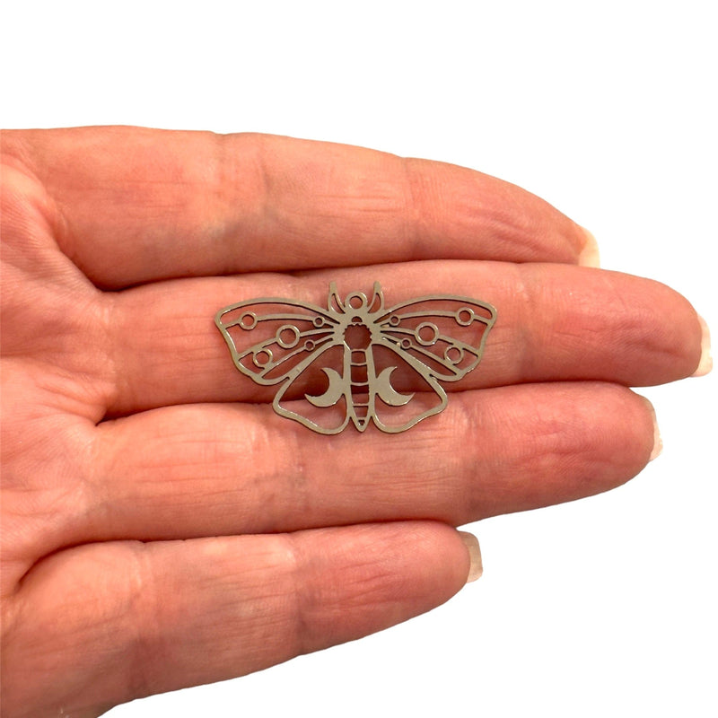 Stainless Steel Butterfly Charm, Laser Cut Butterfly Charm