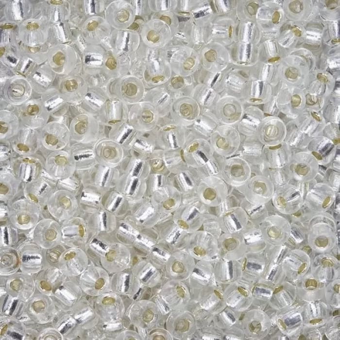 Miyuki Seed Beads 6/0 Silver Lined Crsytal 0001
