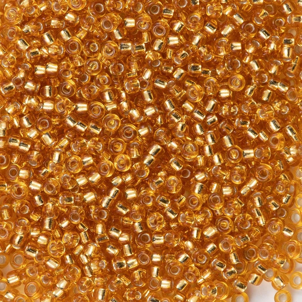 Miyuki Seed Beads 11/0 Silver Lined Dark Gold, 0004