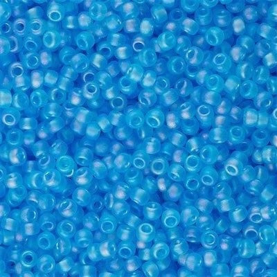 Miyuki Seed Beads 8/0 0148FR - Matted Lt. Blue AB
