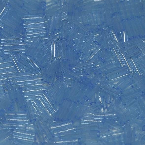 Miyuki Bugles size 6mm 0148 Light Blue, Light Blue bugles 6mm,