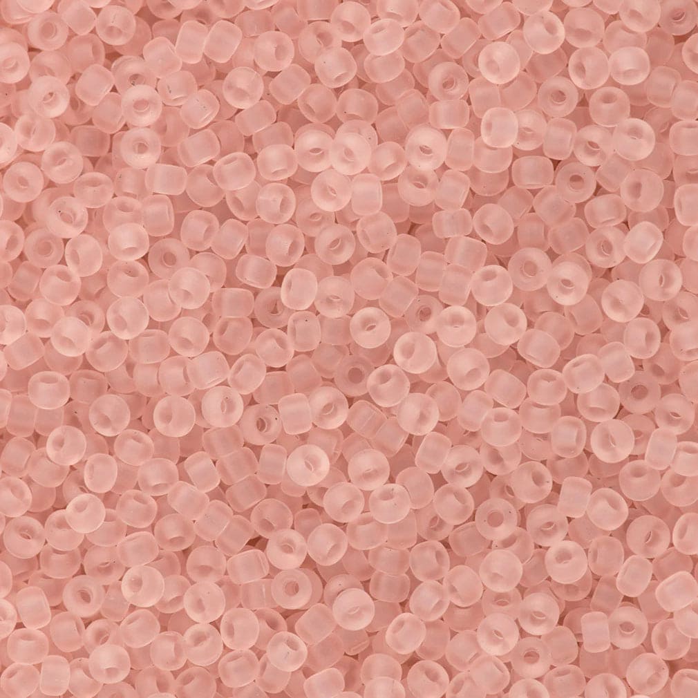 Miyuki Seed Beads 11/0 Matted Transparent Light Tea Rose ,0155F-NEW!!!