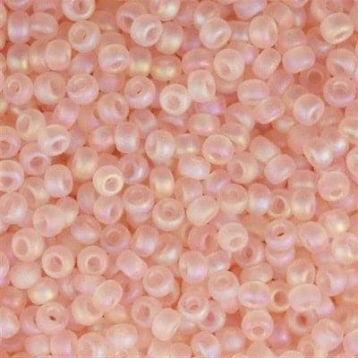 Miyuki Seed Beads 11/0 Matted Transparent Light Tea Rose AB  ,0155FR-NEW!!!