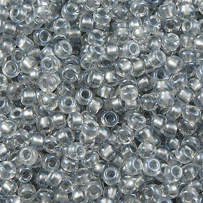 Miyuki Seed Beads 8/0 Sparkling Pewter Lined Crystal, 0242