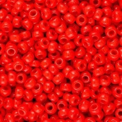 Miyuki Seed Beads 6/0 Opaque Red, 0407