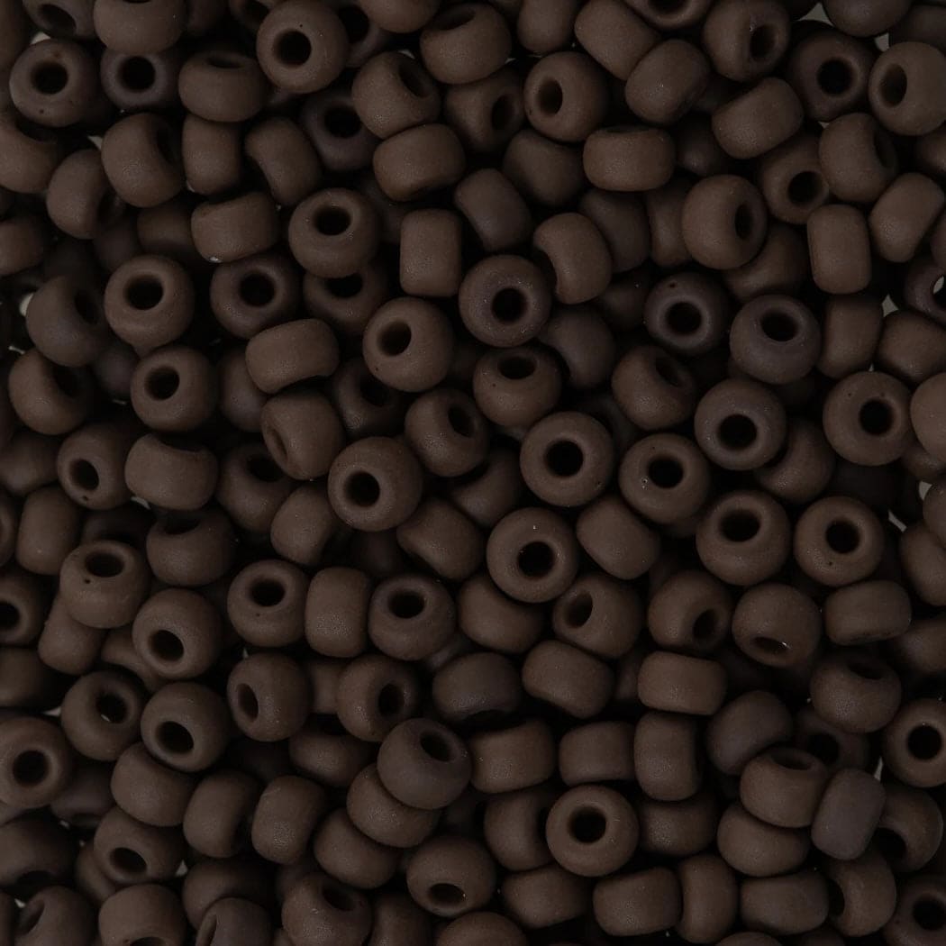 Miyuki Seed Beads 6/0 Matte Opaque Chocolate, 0409F