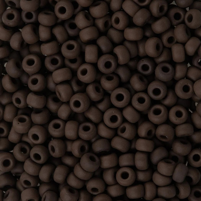 Miyuki Seed Beads 6/0 Matte Opaque Chocolate, 0409F