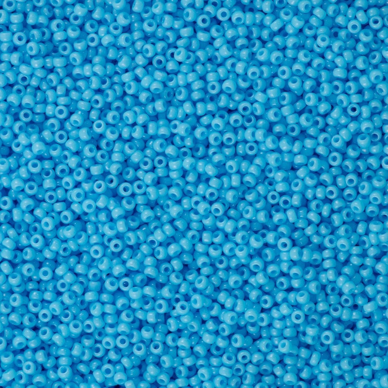 Miyuki Seed Beads 11/0  Opaque Turquoise Blue , 0413
