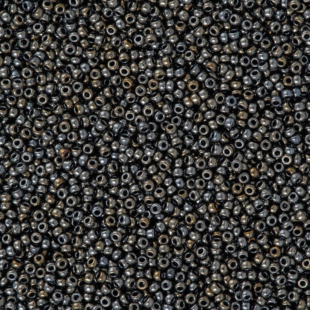 Miyuki Seed Beads 15/0, 0464 - Light Gunmetal, 10 Gr