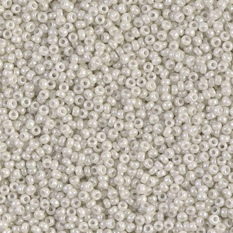 Miyuki Seed Beads 15/0, 0600 - Opaque Limestone Luster