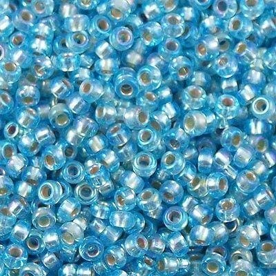 Miyuki Seed Beads 8/0 Silver Lined Aqua AB, 1018