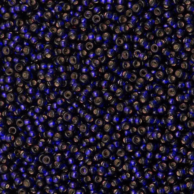 Miyuki Seed Beads 8/0 Dyed Silver Lined Dark Purple,1426-NEW!!!