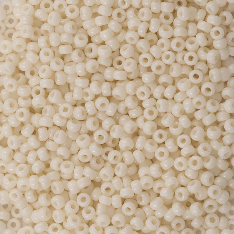 Miyuki Seed Beads 15/0, 0491 - Opaque Ivory, 10 Gr