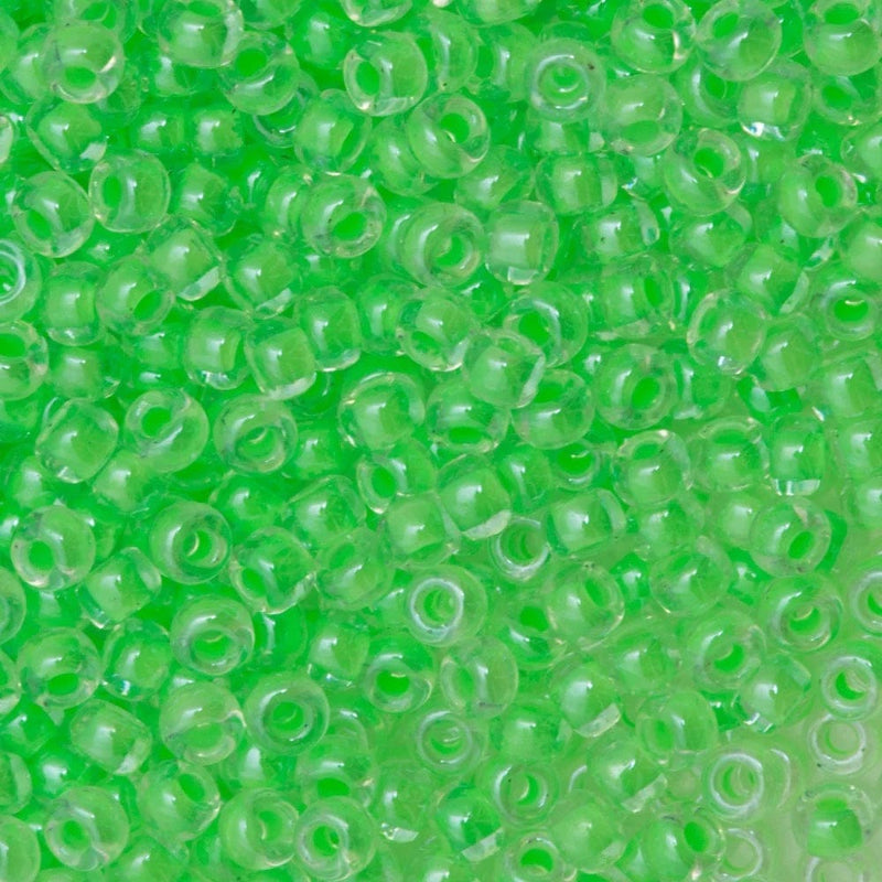 Miyuki Seed Beads 15/0, 1120 - Luminous Mint Green, 10 Gr