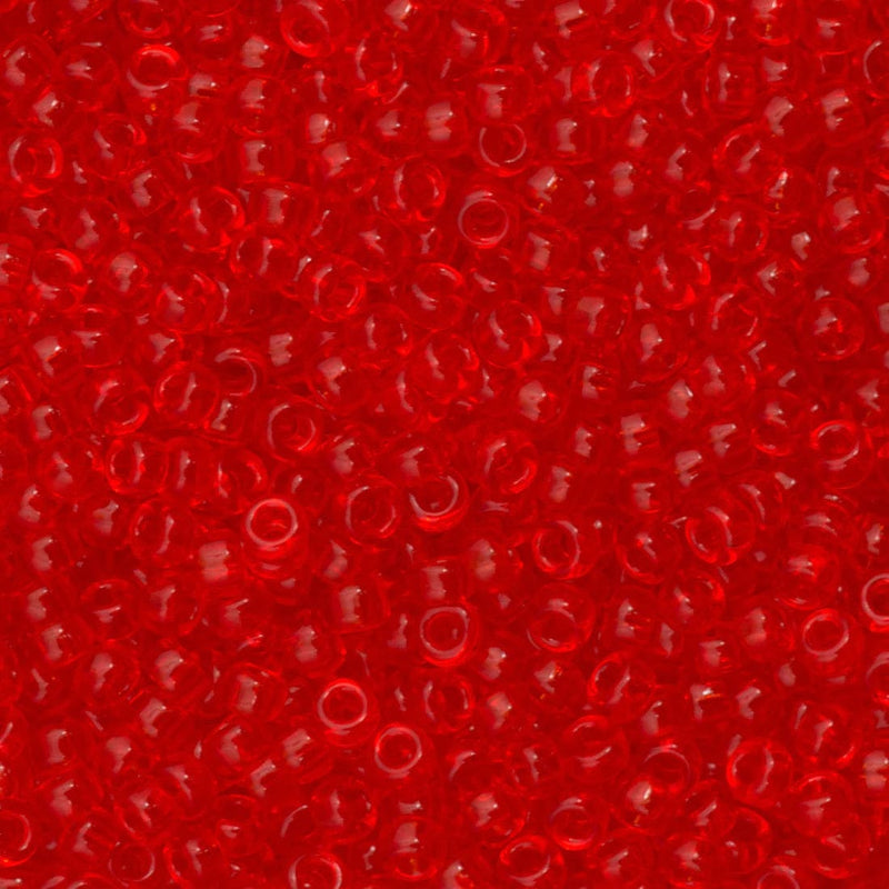 Miyuki Seed Beads 15/0, 0140-Transparent Light Red ,10 Gr