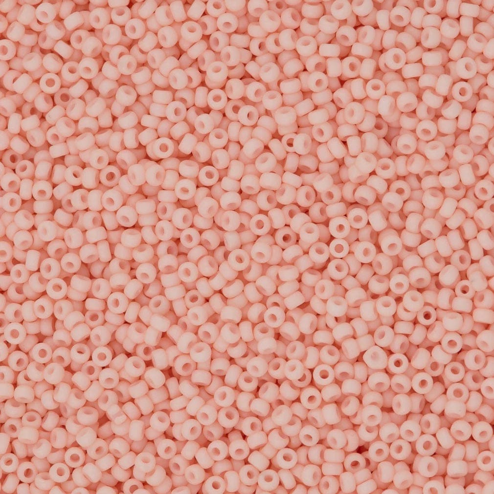Miyuki Seed Beads 15/0, 2036 Matted Opaque Antique Tea Rose, 10 Gr