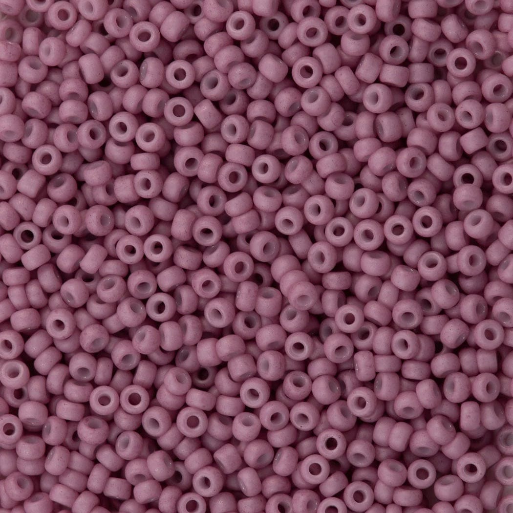 Miyuki Seed Beads 15/0, 2037 Matted Opaque Antique Rose , 5 Gr