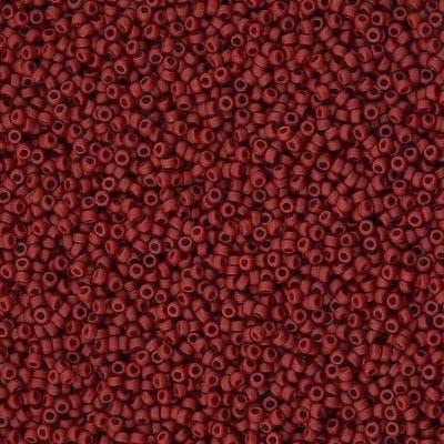 Miyuki Seed Beads 15/0, 2040 Matted Metallic Dk. Maroon , 5 Gr