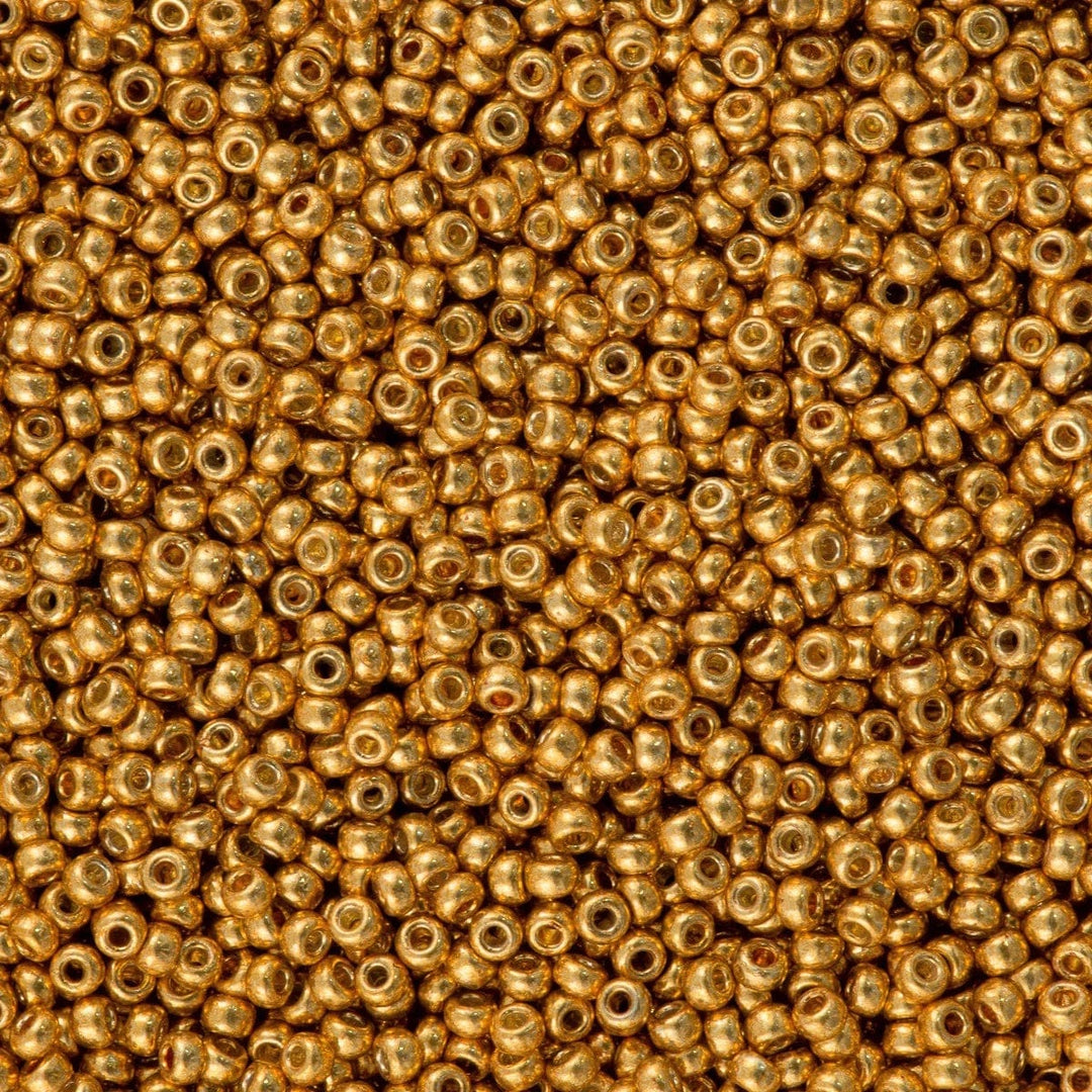 Miyuki Seed Beads 15/0 Duracoat Galvanized Yellow Gold, 4203
