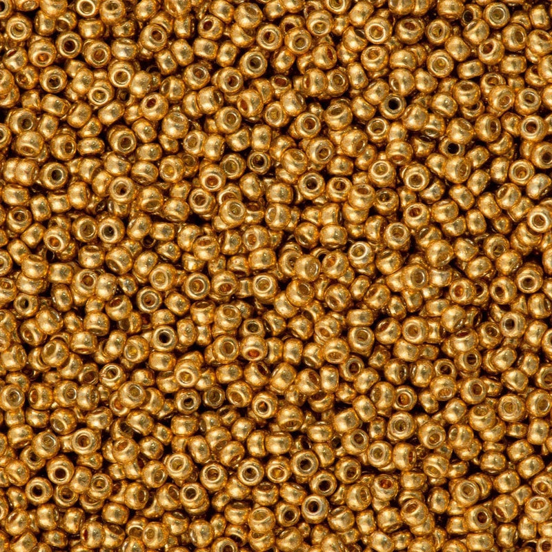 Miyuki Seed Beads 15/0  Duracoat Galvanized Yellow Gold, 4203