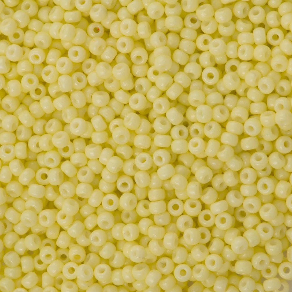 Miyuki Seed Beads 15/0 Duracoat Opaque Light Lemon Ice, 4451
