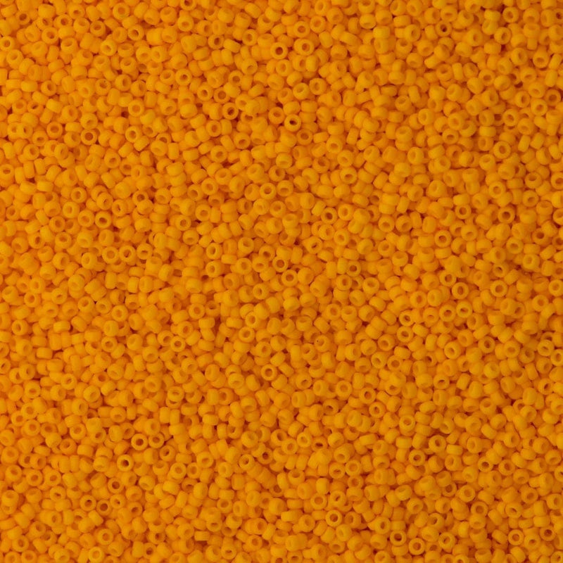 Miyuki Seed Beads 15/0 Duracoat Opaque Light Squash, 4453