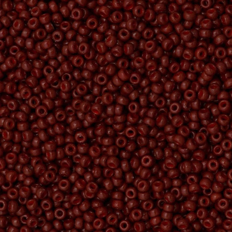 Miyuki Seed Beads 15/0 Duracoat Opaque Maroon, 4470