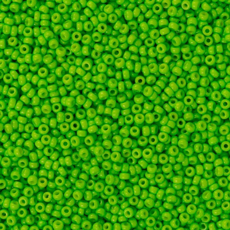 Miyuki Seed Beads 15/0 Duracoat Opaque Kiwi, 4471