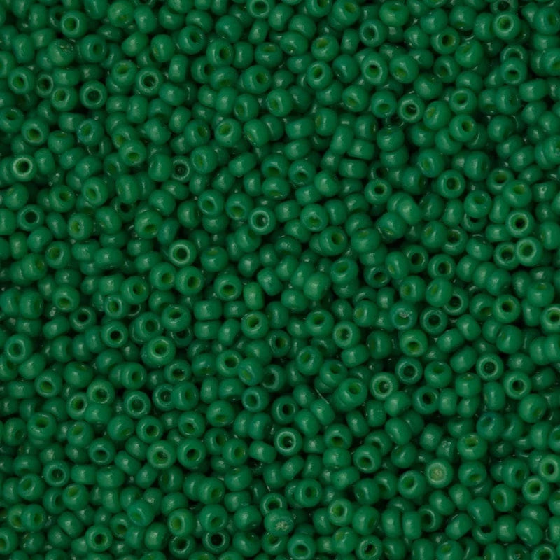 Miyuki Seed Beads 15/0 Duracoat Opaque Spruce, 4477