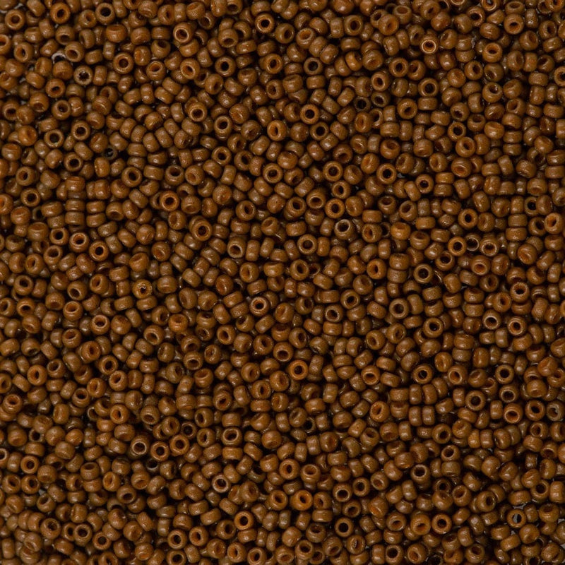 Miyuki Seed Beads 15/0 Duracoat Opaque Cognac, 4492