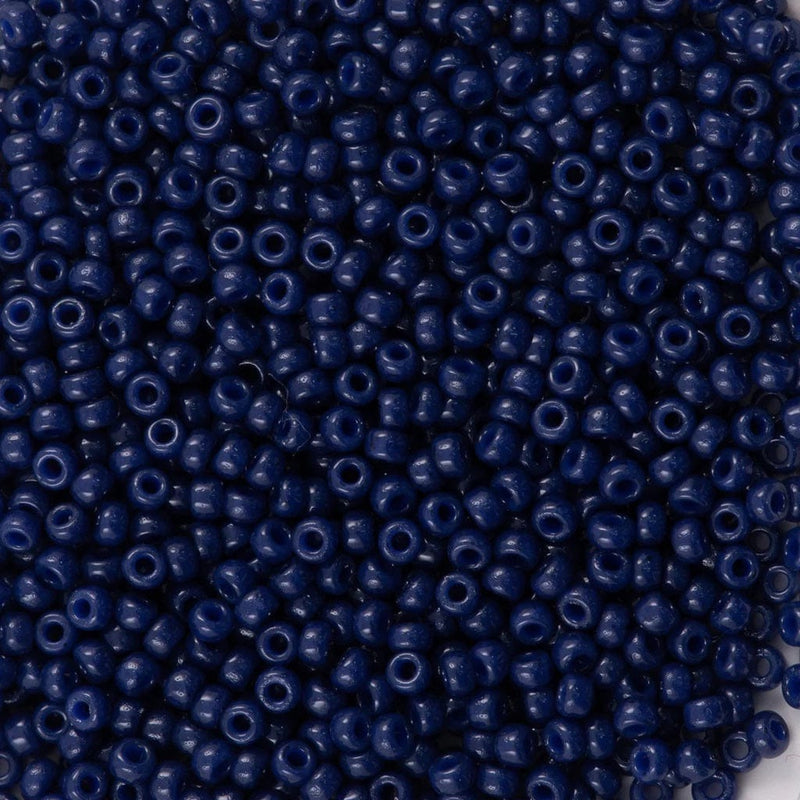 Miyuki Seed Beads 15/0 Duracoat Opaque Navy Blue, 4493