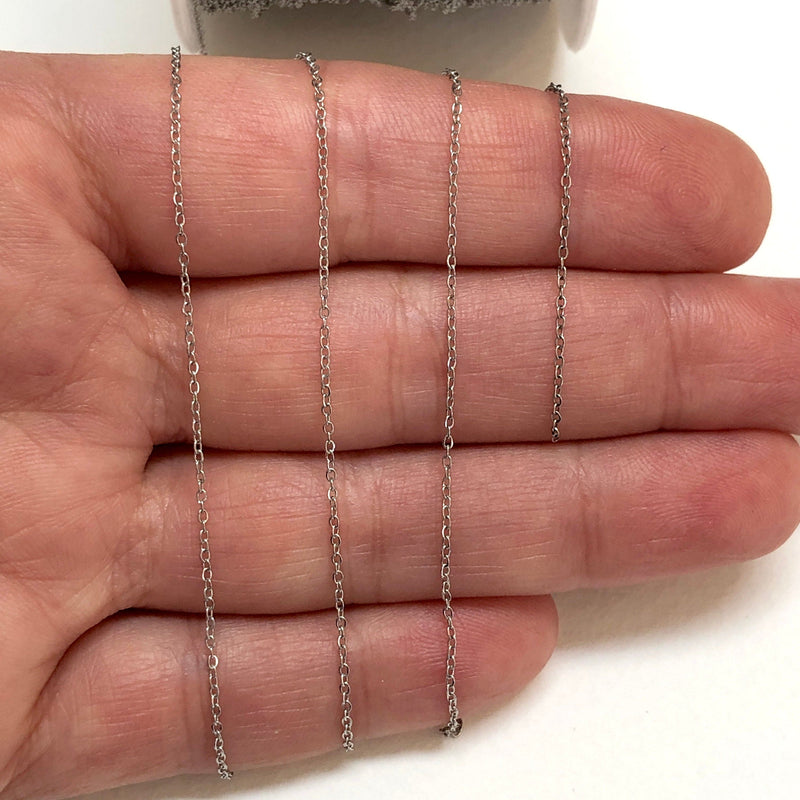 Waterproof Stainless Steel  Cable Chain, Soldered Stainless Steel Chain 1mm