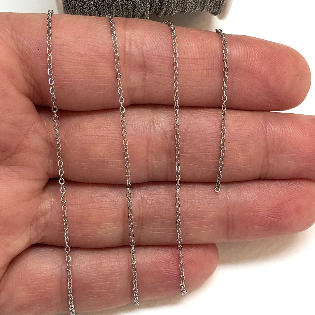 Waterproof Stainless Steel Cable Chain, Soldered Stainless Steel Chain 1.2mm