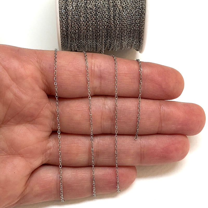 Waterproof Stainless Steel Cable Chain, Soldered Stainless Steel Chain 1.2mm