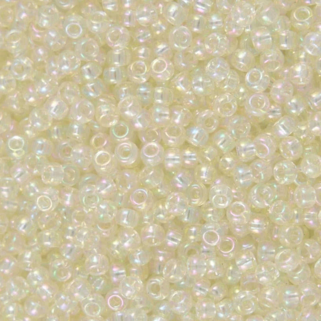 Miyuki Seed Beads 8/0 Crystal Ivory Gold Luster, 2442