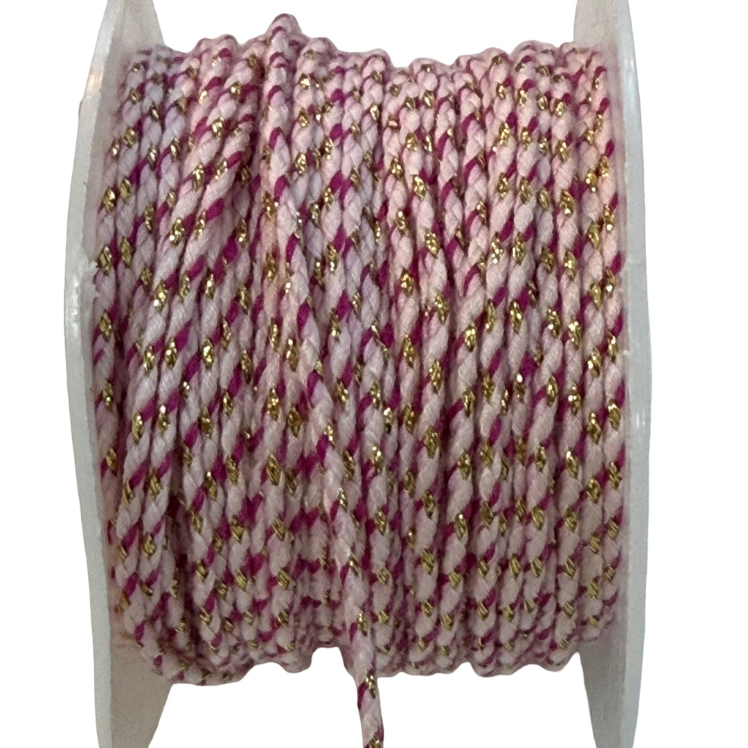 Cordon de bracelet Martenitsa, cordon de bracelet Martenitsa en coton rouge et blanc, 10 mètres